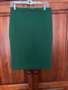 Nicole Miller Dark Green Pencil Skirt
